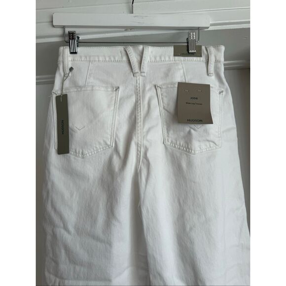 Hudson Jodie White Wide Leg Trouser Jeans sz 26 NWT - Picture 8 of 10